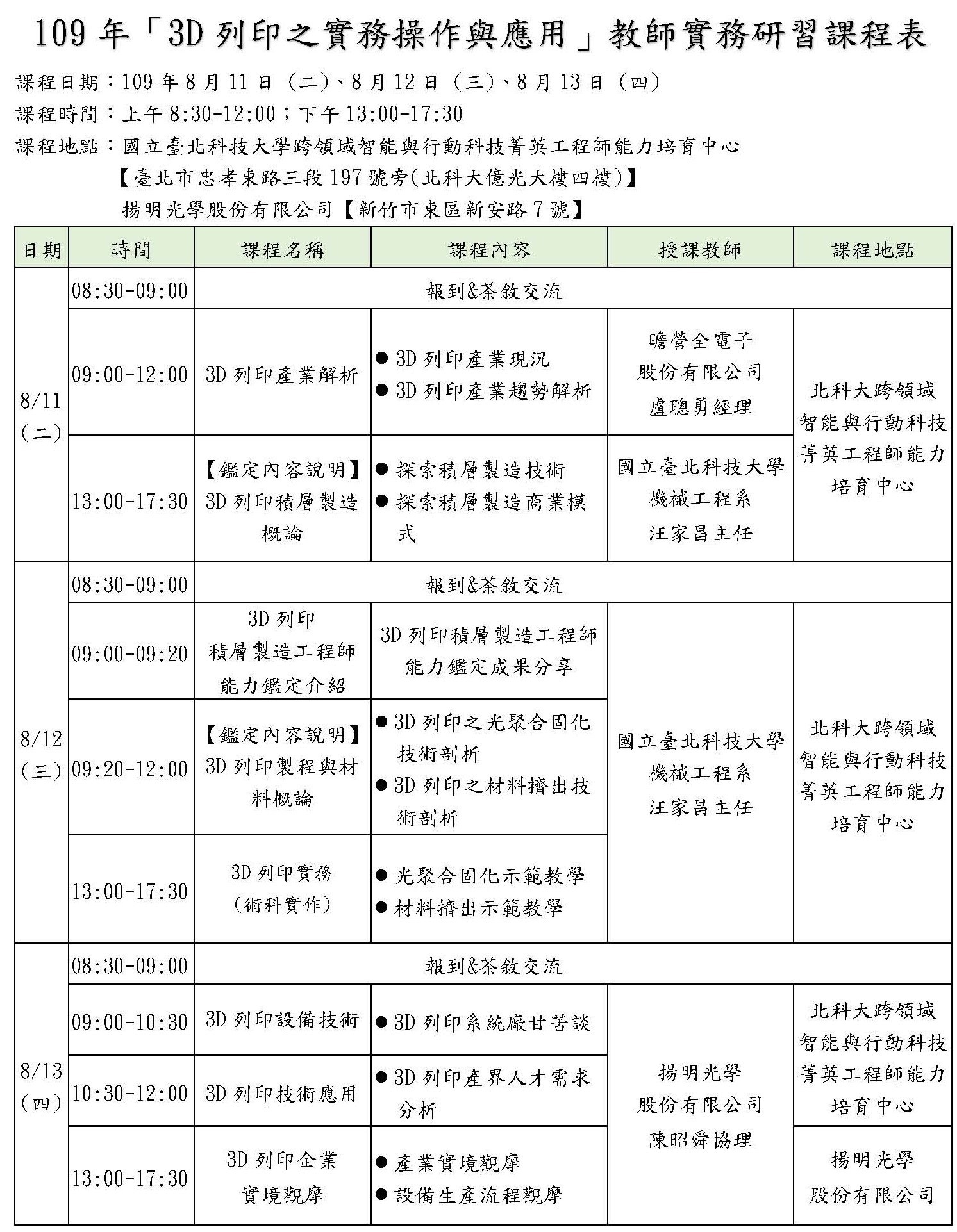 3D列印教師研習